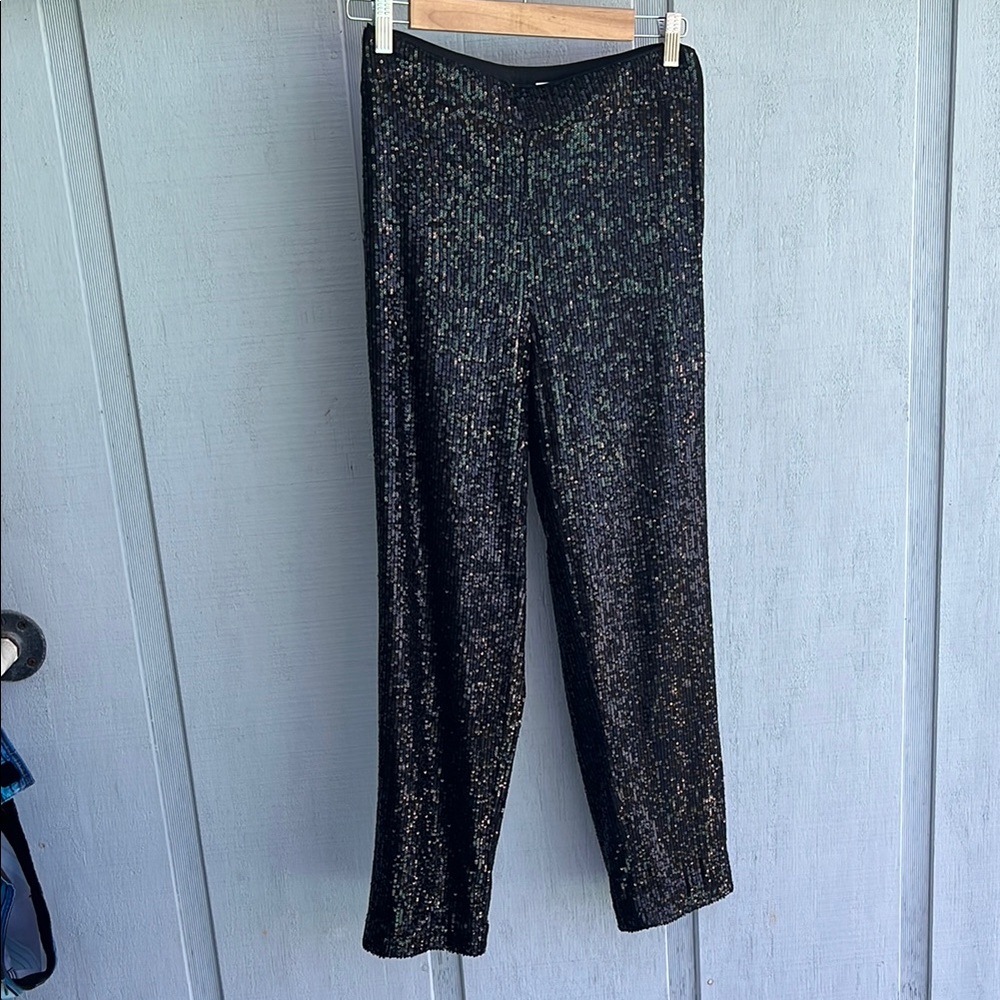 LOFT Sequin Straight Pants